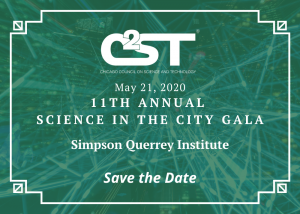 Save the date for our Science in the City Gala 2020